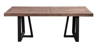 Anastagio Wood and Metal Dining Table