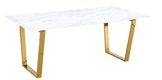 Yunus Dining Table (Marble Top)  78'' L x 39'' W x 30'' H