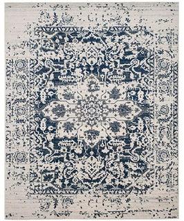 Katie Cream/Navy Indoor Area Rug 10x14'