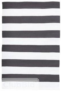 Dash and Albert Rugs Catamaran Stripe Grey/White Indoor/Outdoor Area Rug 4' x 6'(DAX3689_16308535)