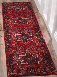 Safavieh Vintage Hamadan Collection VTH211A Red and Multi Runner, 2'2" x 6'