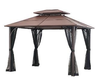 Hampton Bay?Farrington 10 ft. x 12 ft. Hard Top Gazebo