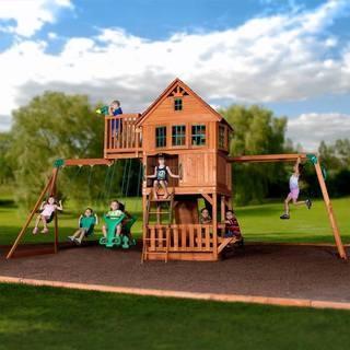 Backyard Discovery Skyfort II All Cedar Playset