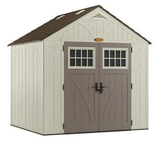 Suncast 8 ft. x 10ft. Tremont Storage Shed BMS8700 With 2 Extension Kits, Adds 6ft. 