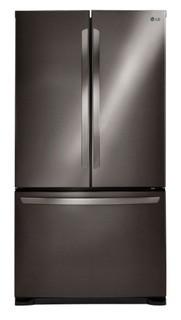 LG LFNS22520D 21.8 cubic ft Black Stainless Bottom Freezer French Door Refrigerator - Scratch & Dent 