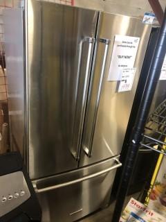 KitchenAid KRFF302ESS 22.1 cubic ft Stainless Steel Bottom Freezer French Door Refrigerator - Scratch & Dent