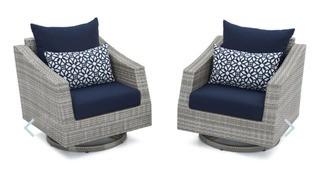 Canne Motion Club Chairs - Set of 2