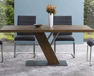 Armen Living LCFUDIWATO Fusion Dining Table