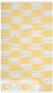 August Grove Opie Hand-Woven Yellow/Gray Area Rug 4' x 6'(AGGR1681_20657773)