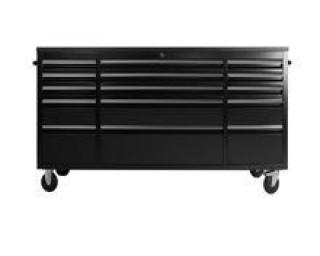 *SOLD*  NEW 72" Black Powder Coated Steel 15 Drawer Tool Chest 