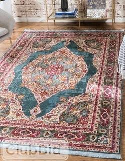 Bungalow Rose Lonerock Turquoise/Pink Area Rug 8' 4"x10'(BGRS2249_23841334)