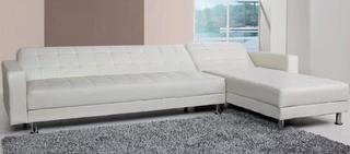 Rosina Reversible Sleeper Sectional, White