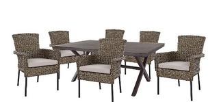 Hampton Bay?Megan Brown Seagrass Wicker Chairs Only