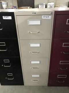 Metal Filing Cabinet 18"x27"x52".