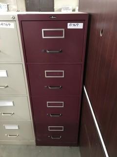 Metal Filing Cabinet 18"x27"x52".