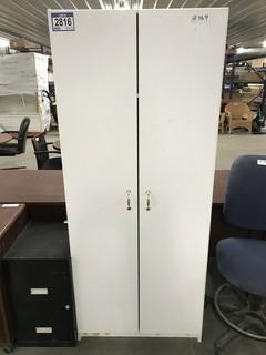 Two Door Storage Cabinet 30"x16"x69"
