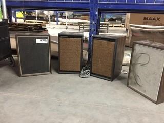 Lot of (4) Electrohome 2-Way Speaker System