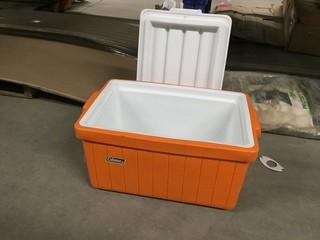 Orange Coleman Cooler