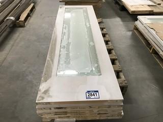 Lot of Assorted Frosted Glass Doors 24".