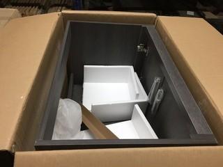 Luxo Grey Vanity Without Top 30"x 19"x 31"