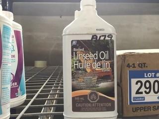 Lot of (3) Boiled Linseed Oil 946ml.