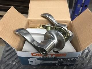 Lot of (4) Dexter by Schlage Keyed Entrance Levers