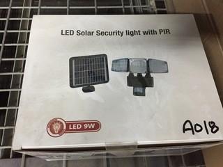 LED Solar Security Light with PIR Sensor