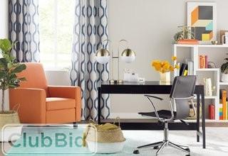 Mercury Row Valdovinos Geometric Blackout Grommet Single Curtain Panel - Natural(MCRW6704_24749067_24749065)