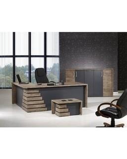 Orren Ellis Whitewood Modern?Office Set--As Is