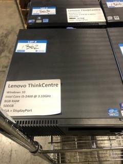 Lenovo ThinkCentre Intel Core i5-2400@ 3.10Ghz, 8GB Ram, 500 GB HDD