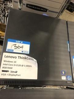 Lenovo ThinkCentre Intel Core i3-2120 @ 3.30 Ghz, 8GB Ram, 250GB HDD