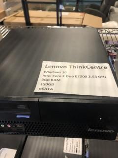 Lenovo ThinkCentre Intel Core 2 Duo E7200 @ 2.53 Ghz, 3GB Ram, 150GB HDD, eSATA