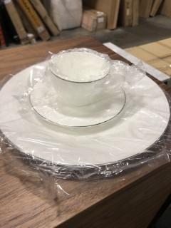 Mikasa Fontaine 3 PC Dinnerware Set, As Is