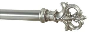 (2) Carthage Curtain Single Rod 72" Brushed Nickel