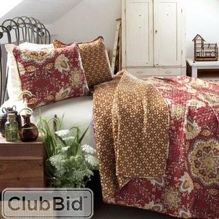 Alcott Hill Banner Cotton 3 Piece Reversible Quilt Set - King(ALCT4622_16287242)