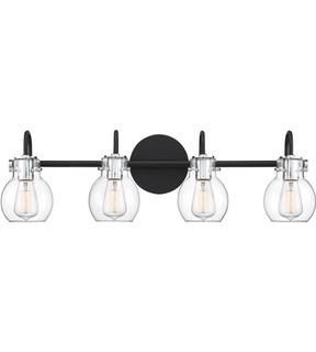 Andrews 4 Light 31 inch Earth Black Bath Light Wall Light, Earth Black