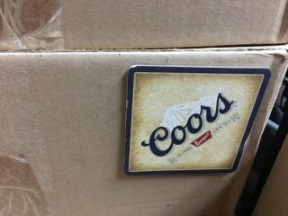 Almost Full Box of Coors Light Coasters (New)