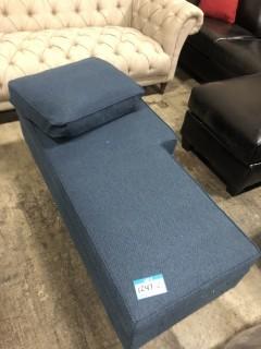Navy Blue Chaise-As Is