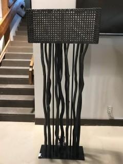 New Jungle Rectangular Floor Lamp In Black.