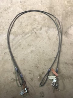 Qty Of (2) 12Ft Wire Rope Slings