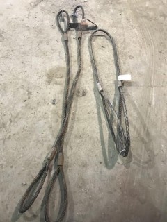 Qty Of (3) Wire Rope Slings