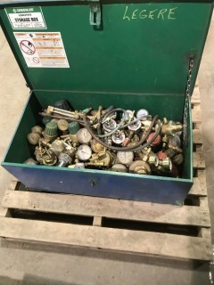 Job Box C/w Qty Of Oxy/Acetylene Gauges