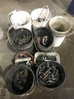 Qty Of Nuts, Bolts, Sockets And Misc Supplies