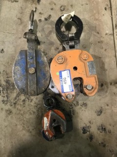 Qty Of (3) Assorted Size Plate Clamps