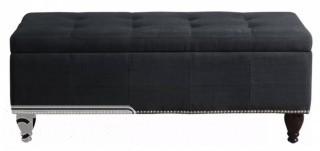 Charlton Home Darrah Upholstered Storage Bench - Charcoal(CHRL5454_22437067_22437070)