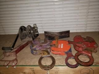 Hand Winch And (3) Plate Clamps