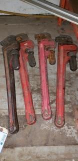 Qty Of (4) Pipe Wrenches