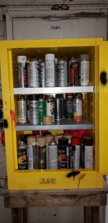 Justrite Flammable Liquid Storage Cabinet C/w Supplies