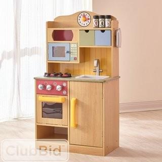 Teamson Kids Little Chef Wooden Play Kitchen with Accessories (TMD1666)