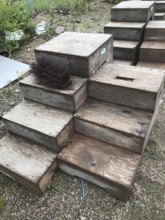 Qty Of (2) Wooden Steps